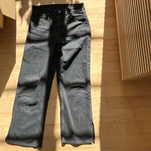 H&M Women’s Black Jeans with Bottom Slit